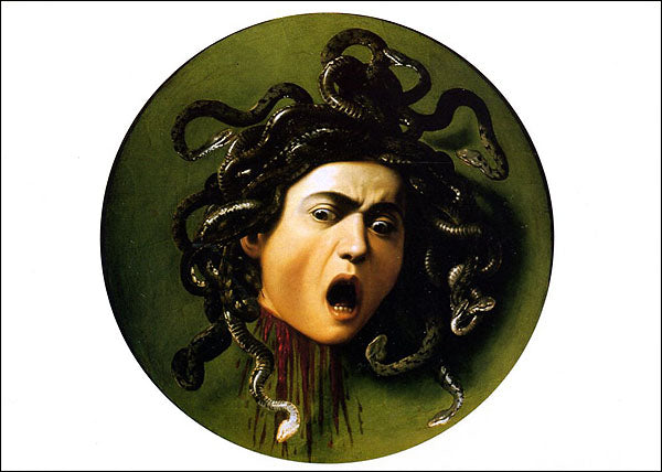 Cartolina. Firenze - Galleria degli Uffizi. Medusa (1592-1600 circa). dopo il restauro 2002