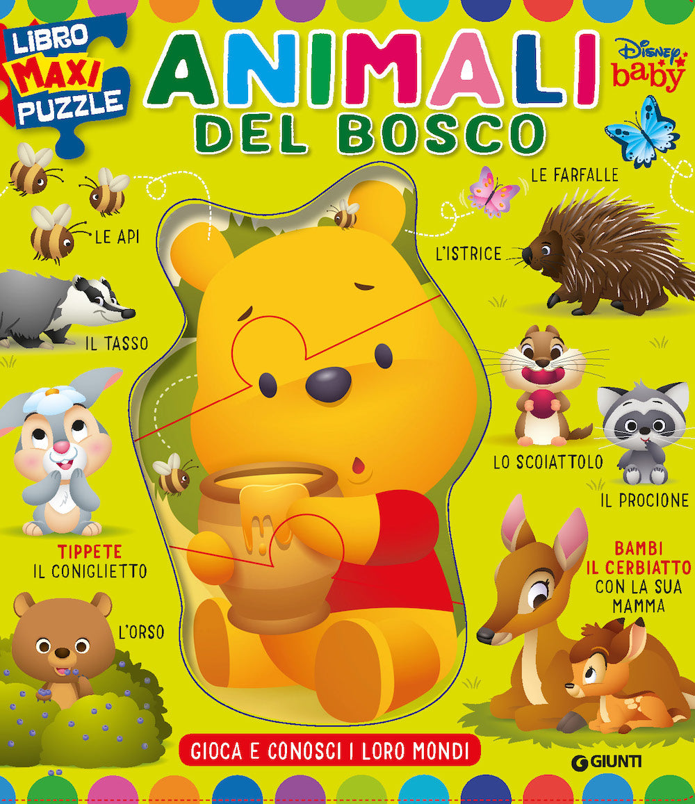 Libro Maxi Puzzle Animali del bosco. Gioca e conosci i loro mondi