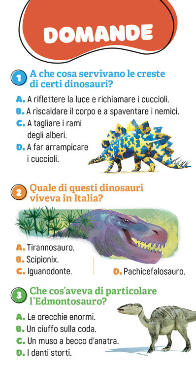 12o quiz sui dinosauri