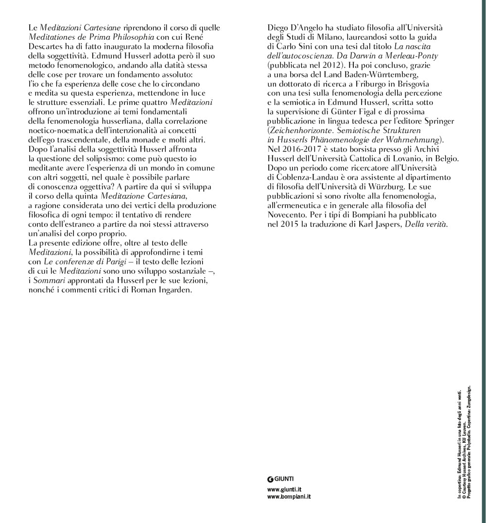 Le conferenze di Parigi. Meditazioni cartesiane