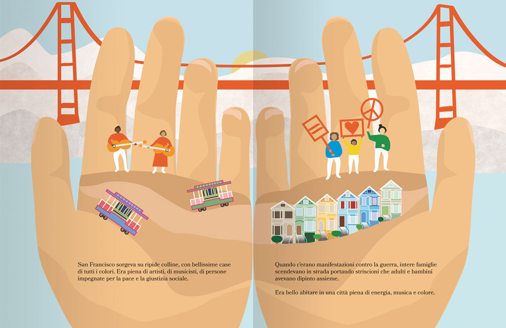 La bandiera arcobaleno. Bella, audace e colorata