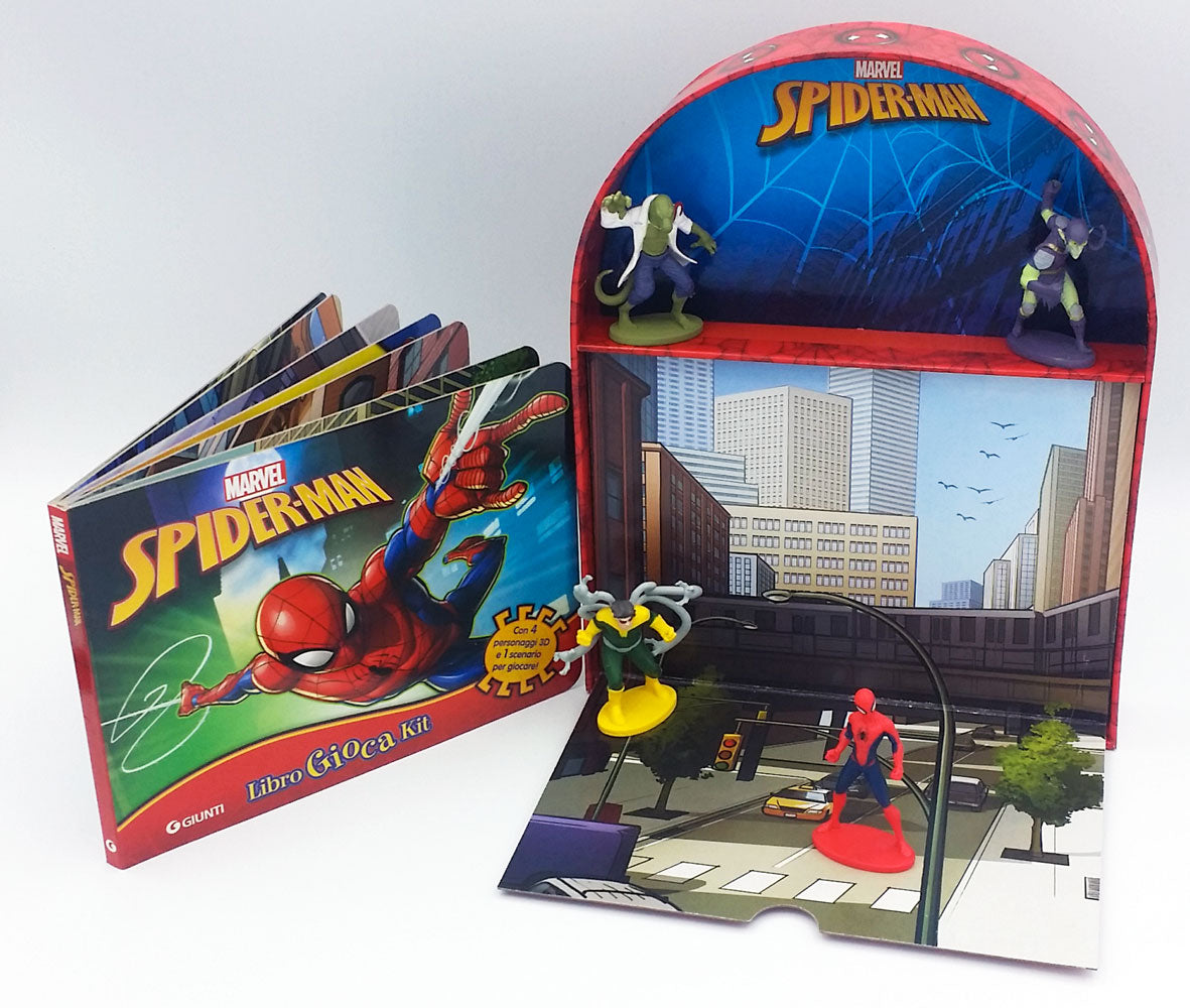 Spider-Man - LibroGiocaKit. Con 4 personaggi 3D e 1 scenario per giocare!
