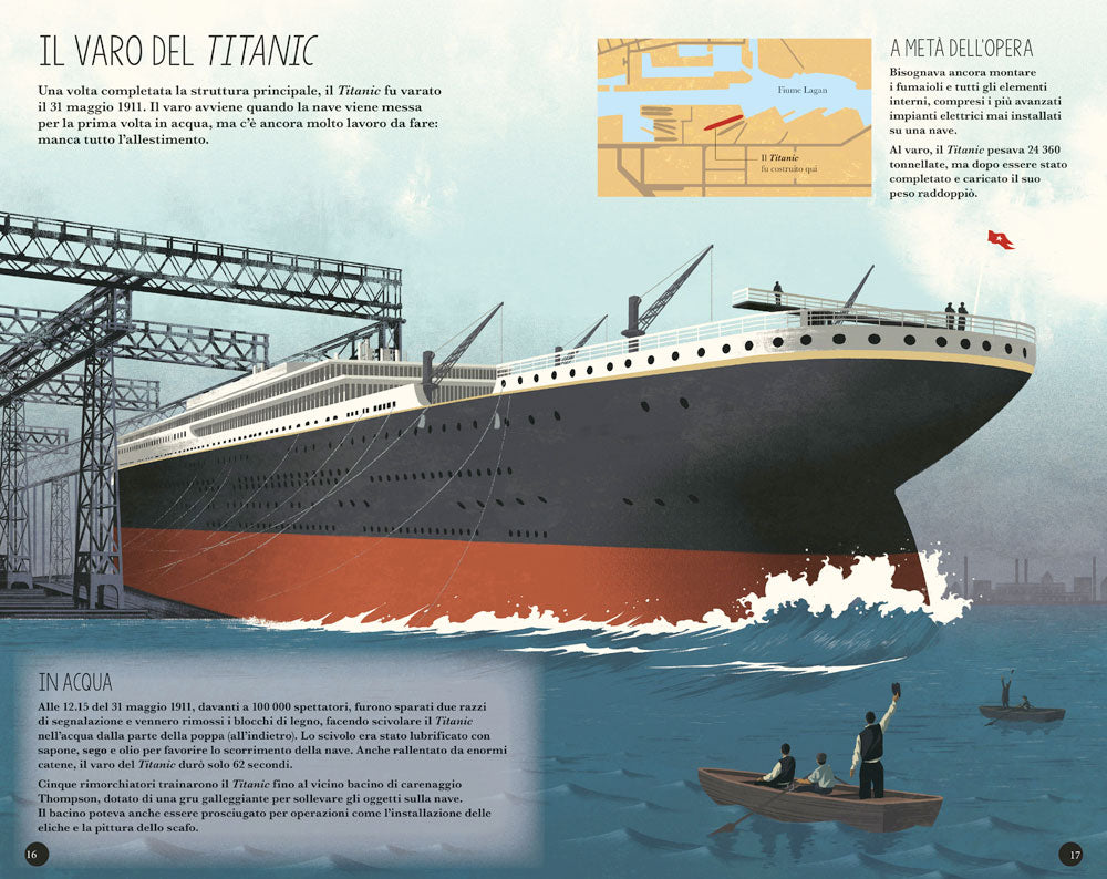 Costruisci il Titanic. Costruisci una nave di 65cm – Libro + modellino con 48 pezzi