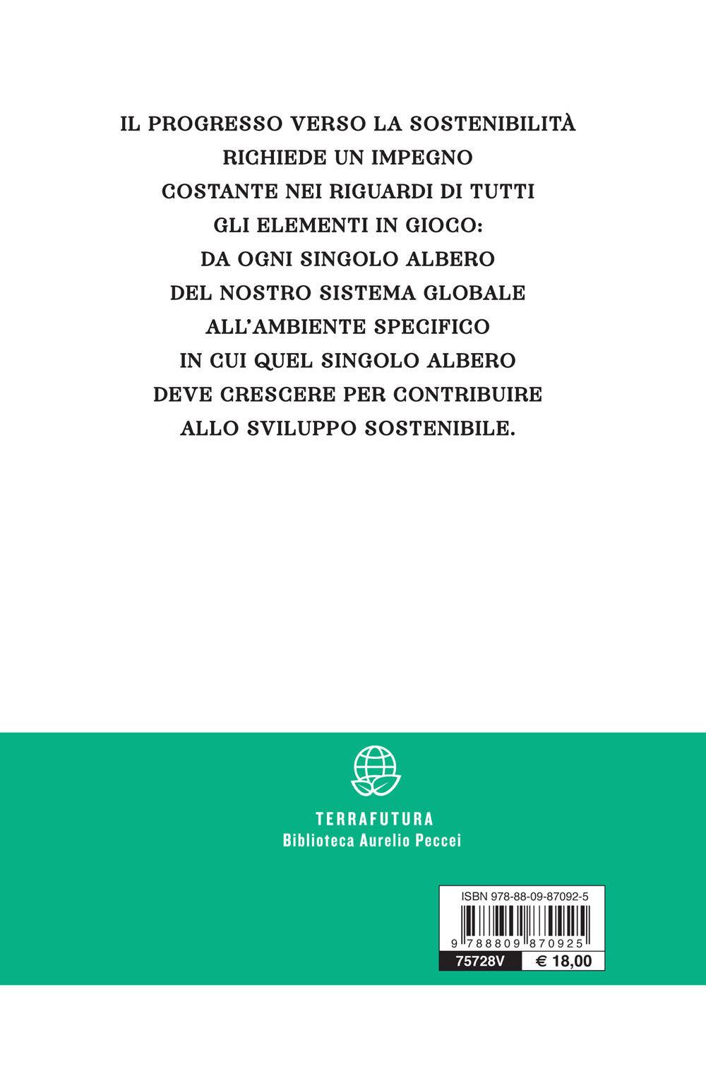 Imperativo sostenibilità. Pensare e governare lo sviluppo umano e ambientale