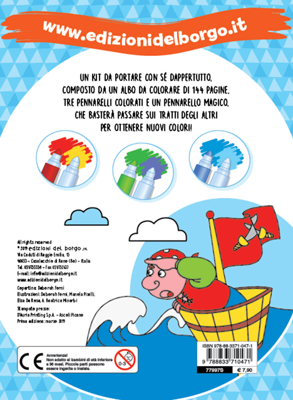 I bambini colorano con i pennarelli magici