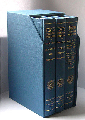 Fontes Iuris Romani Antejustiniani. in usum scholarum ediderunt S. Riccobono, J. Baviera, C. Ferrini, J. Furlani, V. Arangio-Ruiz juris antecessores
