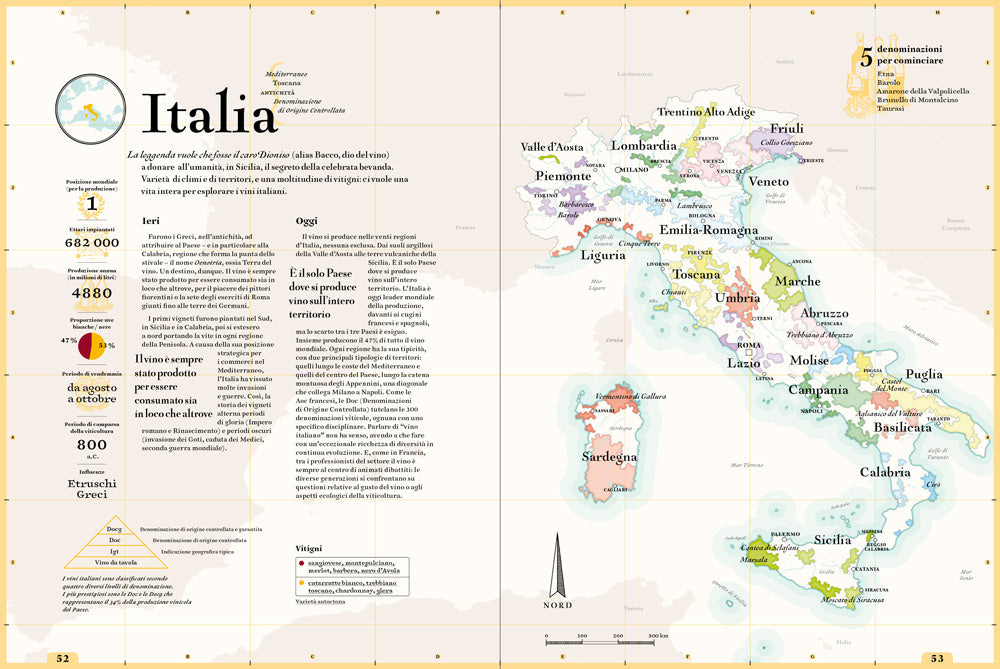 Le carte del vino. Atlante dei vigneti del mondo - 56 Paesi, 100 carte geografiche 8000 anni di storia