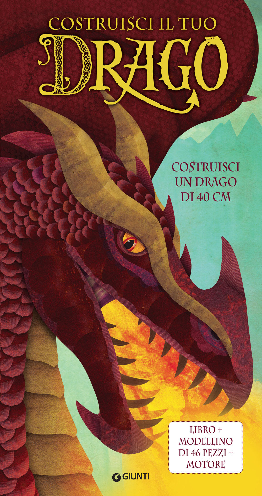 Costruisci il tuo drago. Libro+Modellino di 46 pezzi+motore