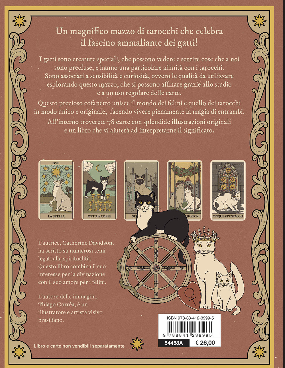 Tarocchi magici dei gatti. 78 carte e un manuale per veri devoti dei  felini: libro di Catherine Davidson