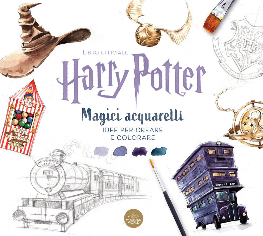 Harry Potter. Magici acquarelli. Idee per creare e colorare. Ediz. a colori