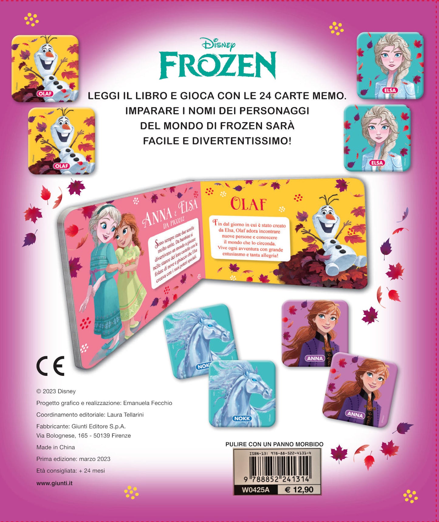 Frozen Memo Leggi e Gioca. Un libro e 24 carte per giocare