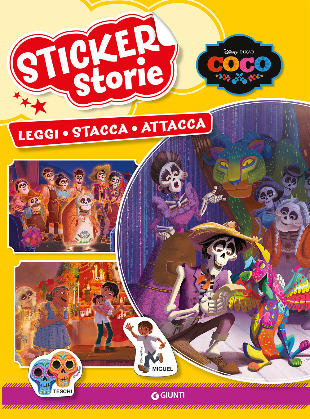 Sticker Storie - Coco. Leggi - Stacca - Attacca