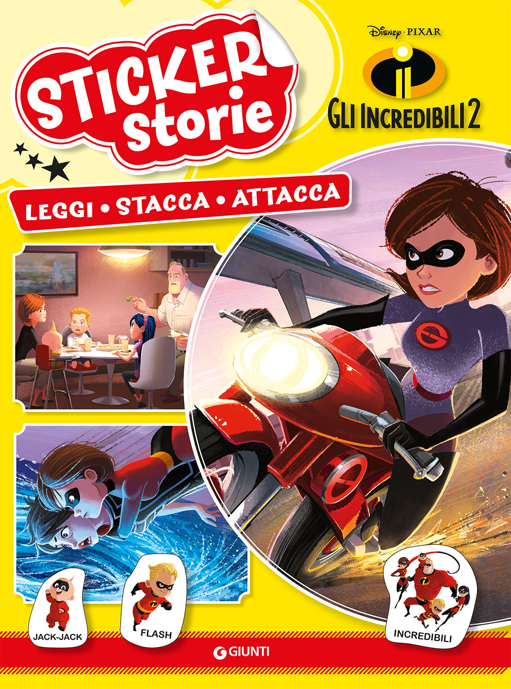 Sticker Storie - Gli Incredibili 2. Leggi - Stacca - Attacca