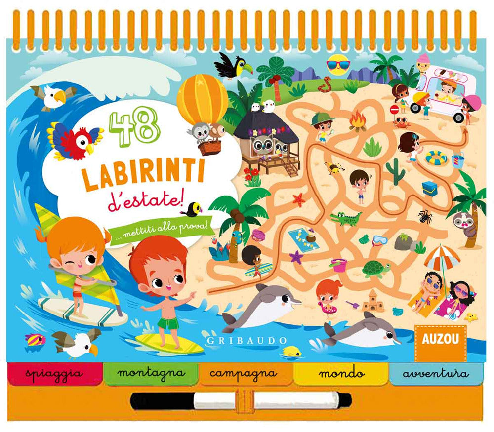 Labirinti d'estate. Ediz. a colori. Ediz. a spirale. Con gadget.