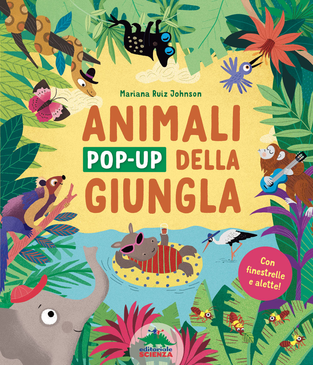 Animali pop-up della giungla. Con finestrelle e alette!