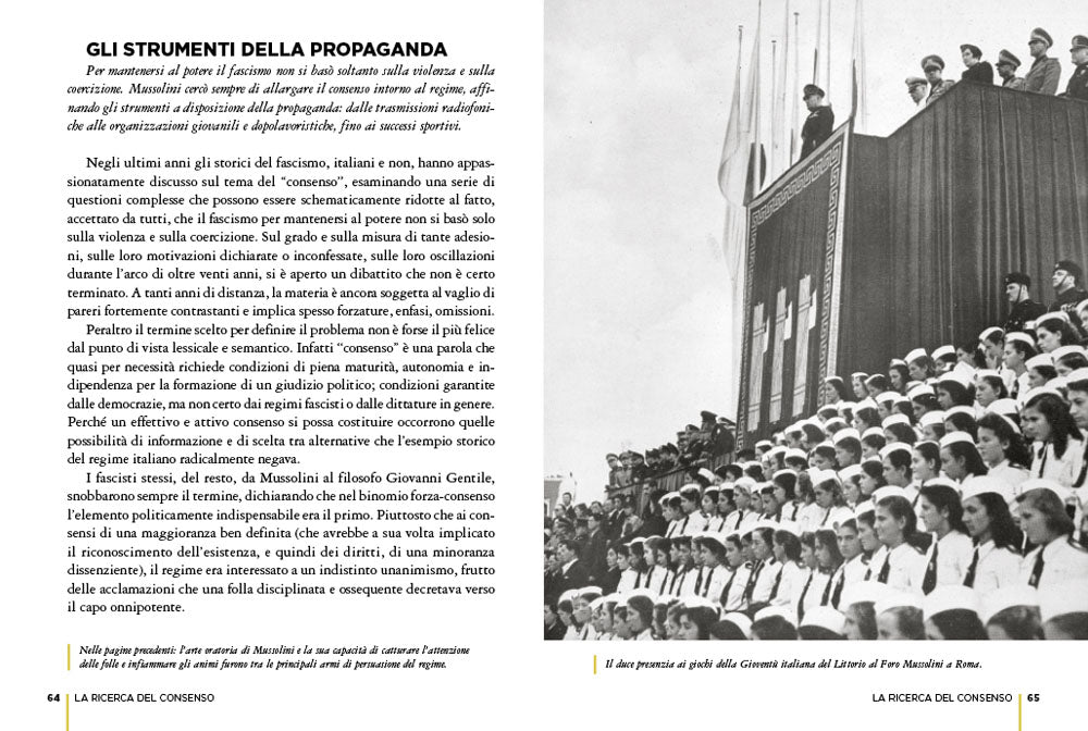 Mussolini e il Fascismo . L'avvento al potere, il regime, l'eredità politica