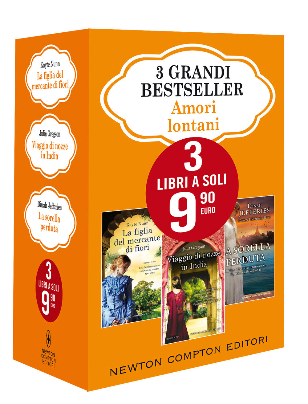 3 grandi bestseller. Amori lontani: La figlia del mercante di fiori-Viaggio di nozze in India-La sorella perduta.