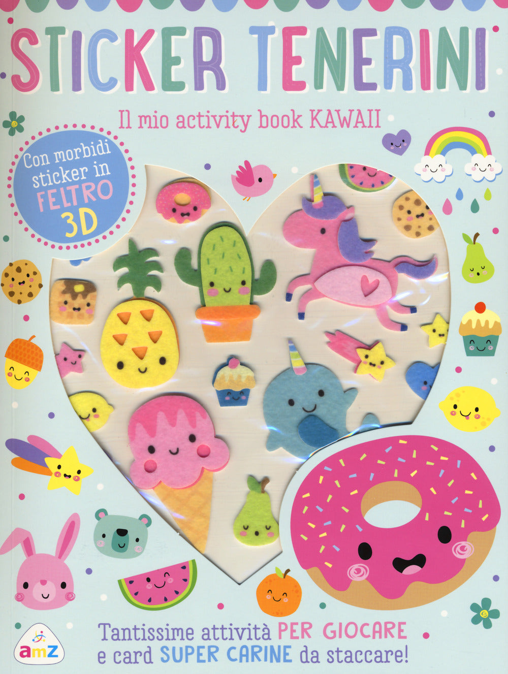 Sticker tenerini. Il mio activity book kawaii.
