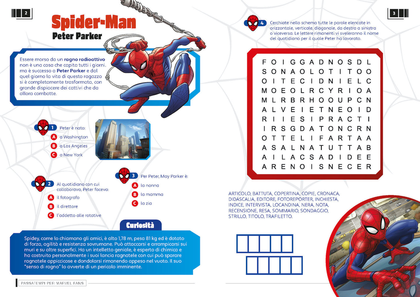 Marvel Passatempi per Super Fan - Per cervelli di tutte le età. Quiz, giochi, cruciverba, curiosità