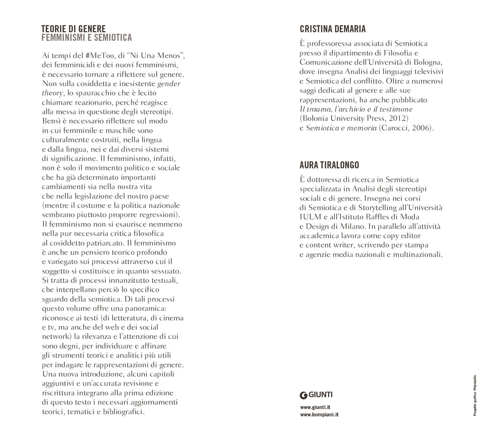 Teorie di genere. Femminismi e semiotica