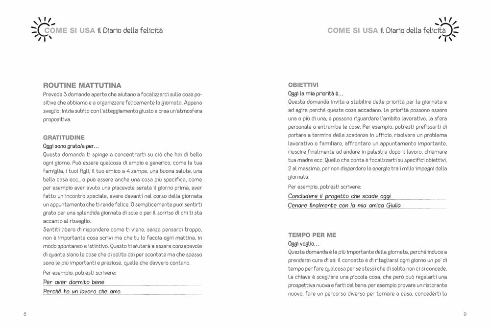 Diario della felicità in 5 minuti